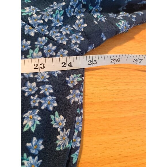 Draper James RSVP Body Suit Blouse XXL Floral Button Ruffle Sleeve Boho Prairie - Picture 4 of 13